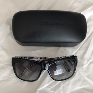 Dolce & Gabbana black lace sunglasses
